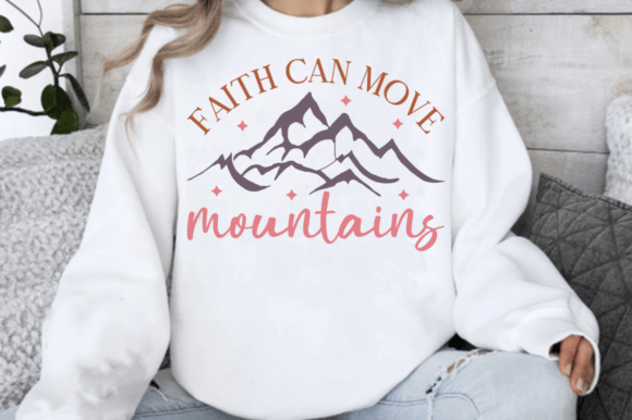 Faith Can Move Mountains SVG: A Typographic Embroidery Design Review