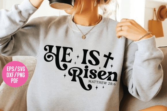 He Is Risen Retro Easter SVG: A Faithful Embroidery Design for Real Projects