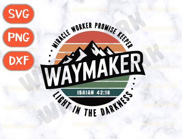 Miracle Worker Promise Keeper Way Maker: A Faith-Filled Embroidery Design