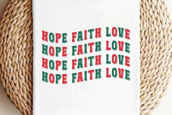 Retro Hope Faith Love SVG T-Shirt Design Review